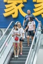 Shoppers at Livat Shopping Mall, Beijing, China